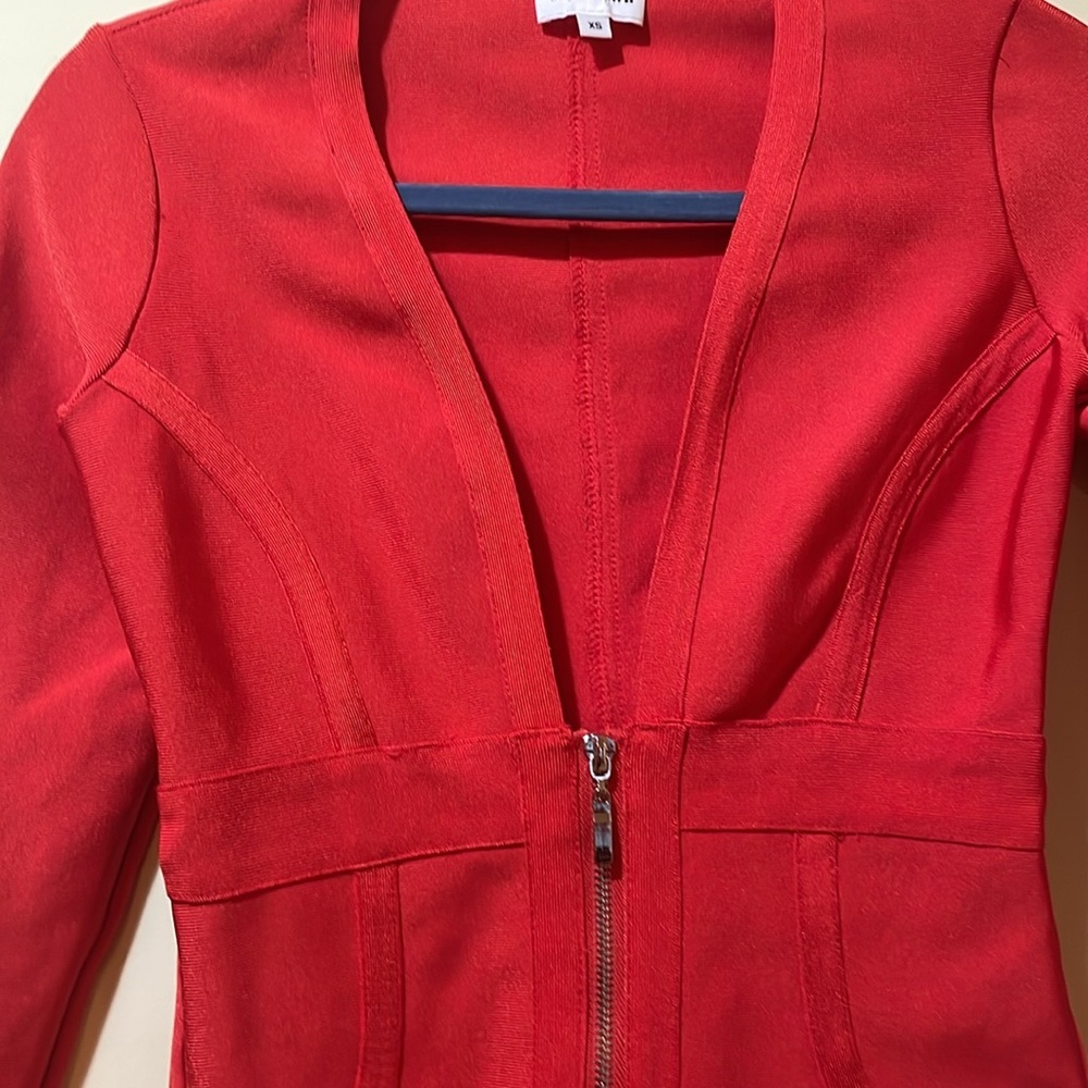 Womens Revolve Superdown Brynn Zip Front Dress - image 5